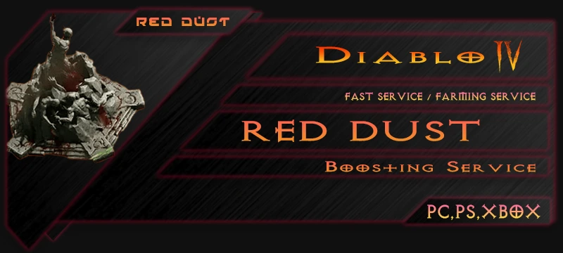 Diablo 4 Red Dust